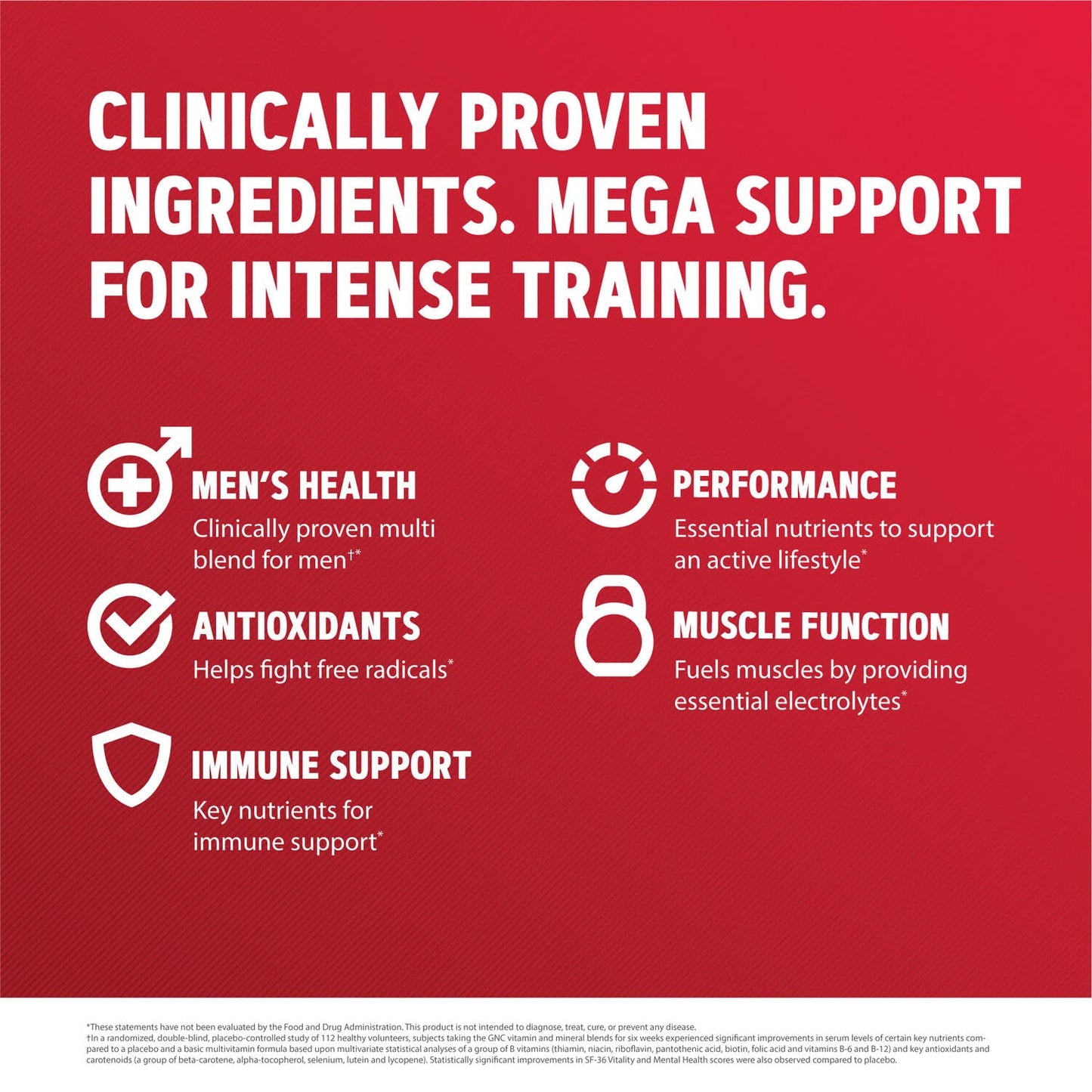 GNC Mega Men Sport Multivitamin | Performance, Muscle Function, and General Health | 180 Count